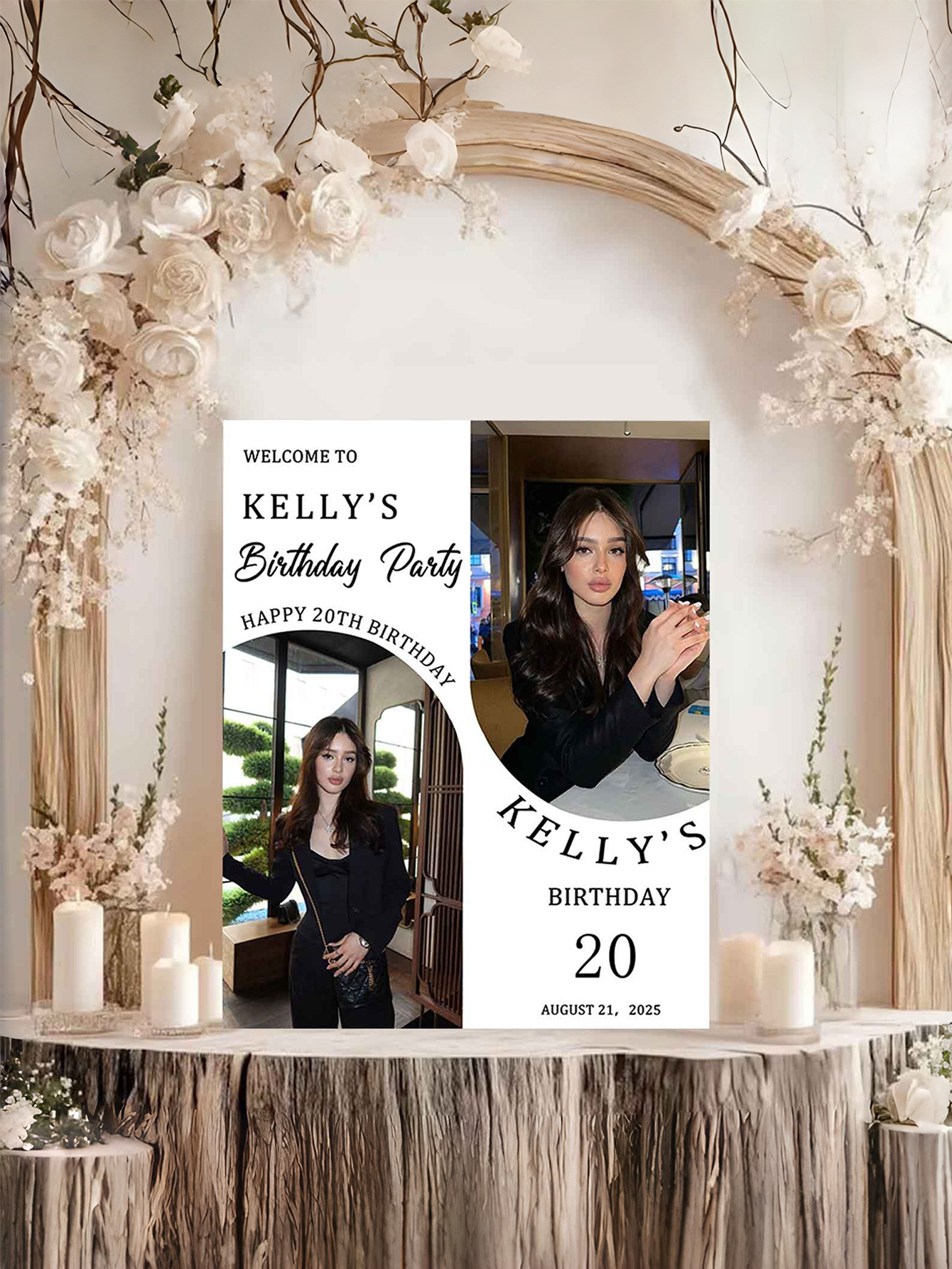 Custom Personalized PVC Birthday Welcome Sign